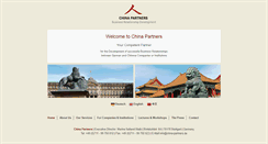 Desktop Screenshot of china-partners.de