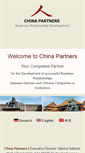 Mobile Screenshot of china-partners.de