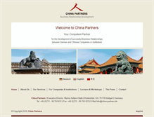 Tablet Screenshot of china-partners.de